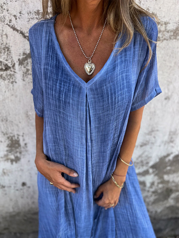 Liora | Loose V-Neck Dress