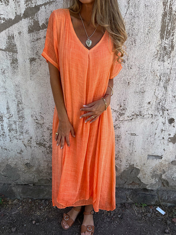 Liora | Loose V-Neck Dress