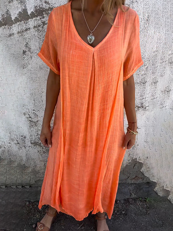 Liora | Loose V-Neck Dress