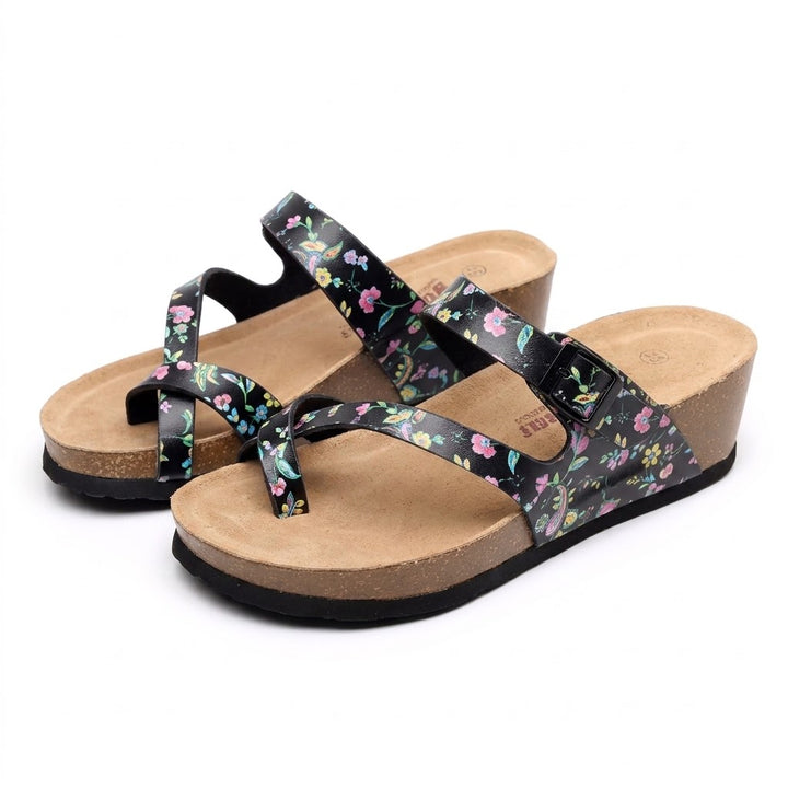 Manly Cross-Strap Orthopaedic Platform Sandals