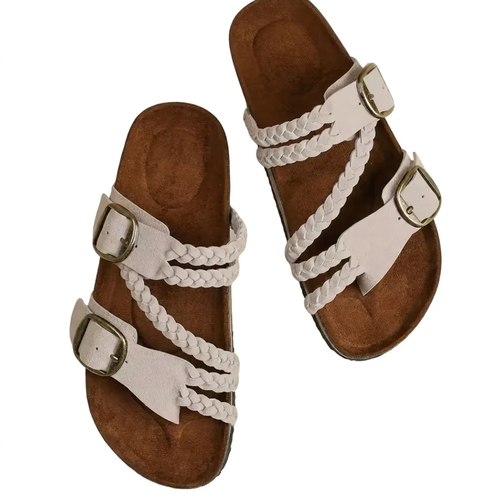 Hayleigh Braided Cork Orthopaedic Sandals