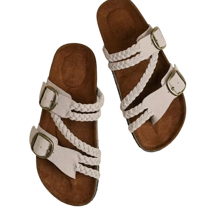 Hayleigh Braided Cork Orthopaedic Sandals