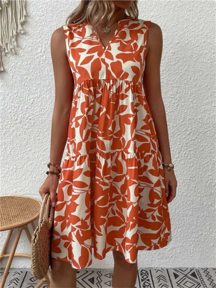 Evangeline | Floral Summer A-Line Dress