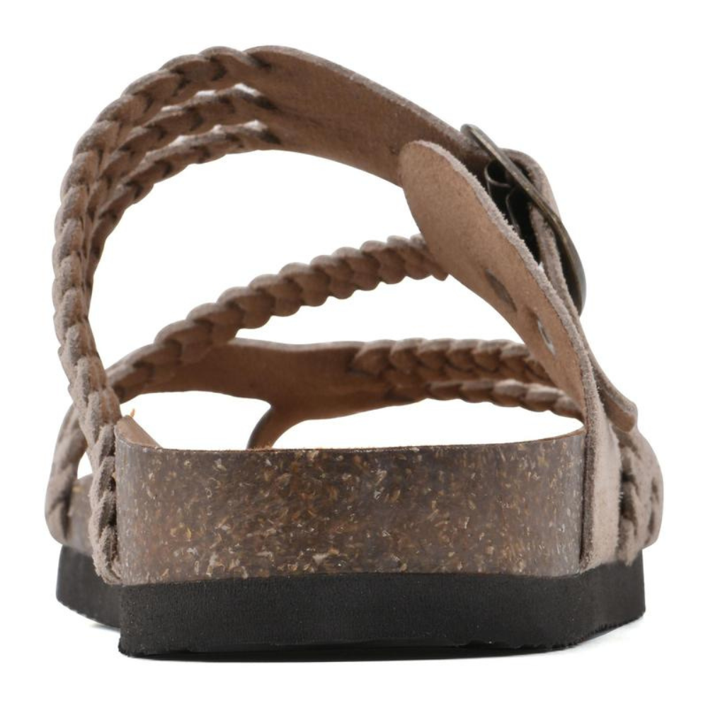 Hayleigh Braided Cork Orthopaedic Sandals – Double Buckles