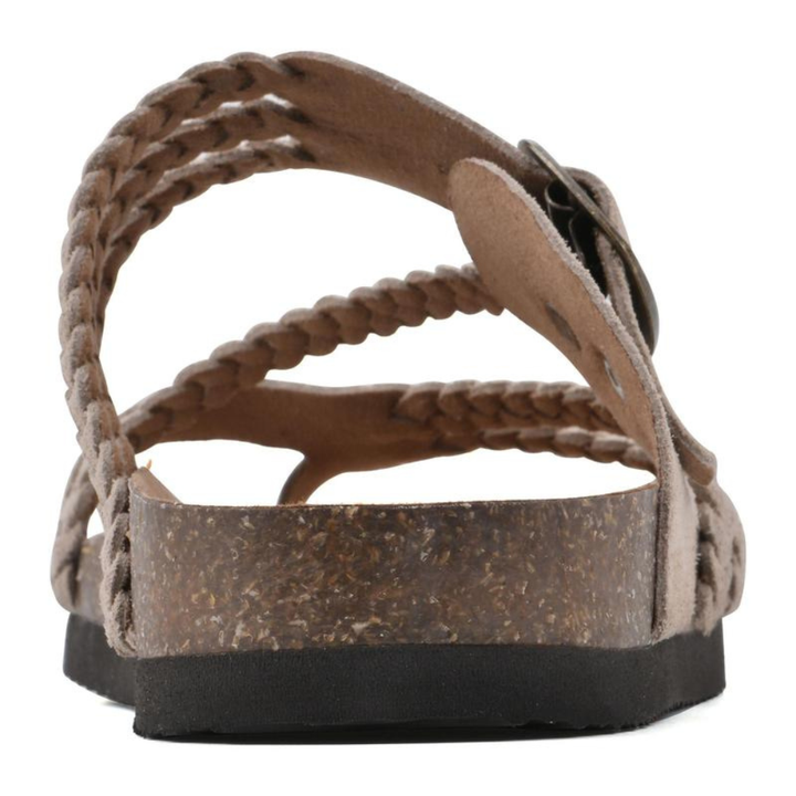 Hayleigh Braided Cork Orthopaedic Sandals – Double Buckles