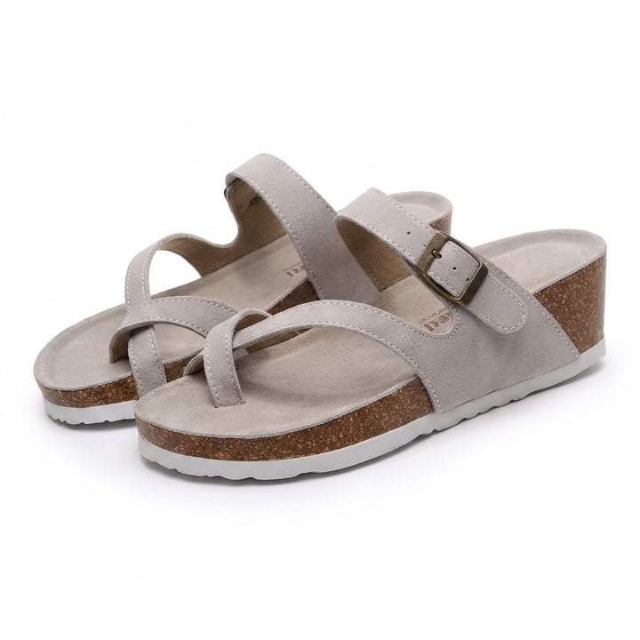 Manly Cross-Strap Orthopaedic Platform Sandals