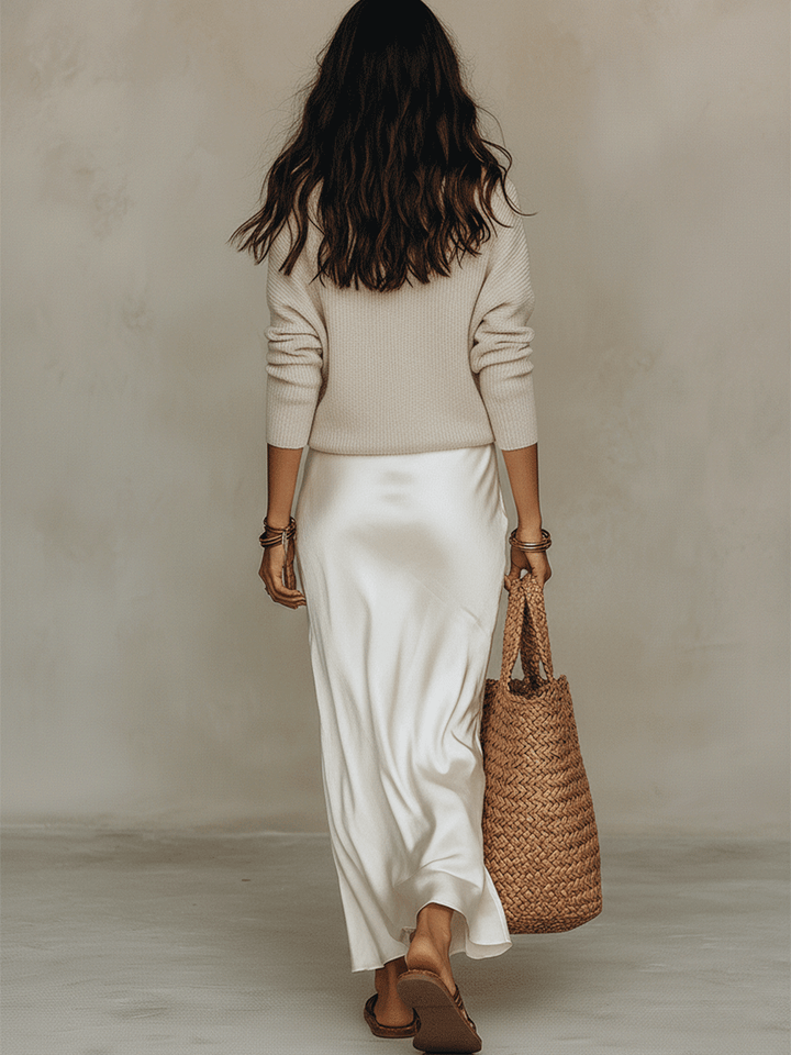 Isolde Knit & Satin Ensemble
