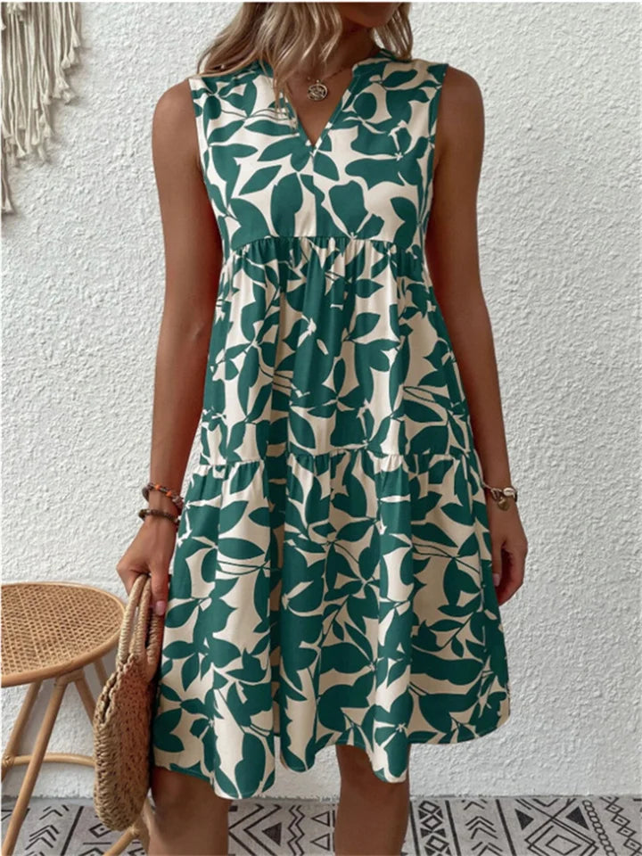 Evangeline | Floral Summer A-Line Dress