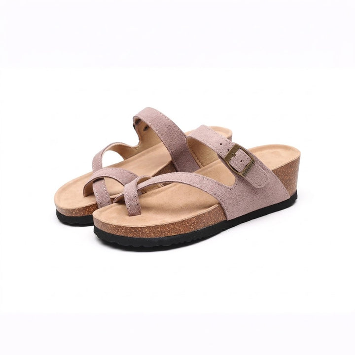 Manly Cross-Strap Orthopaedic Platform Sandals