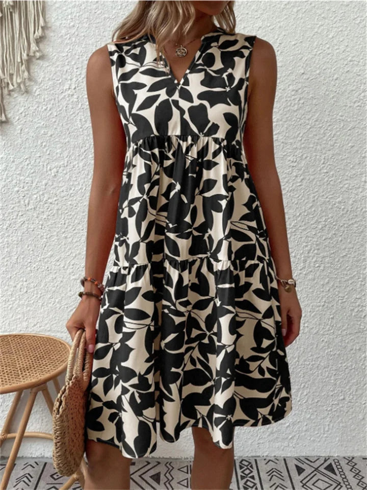 Evangeline | Floral Summer A-Line Dress