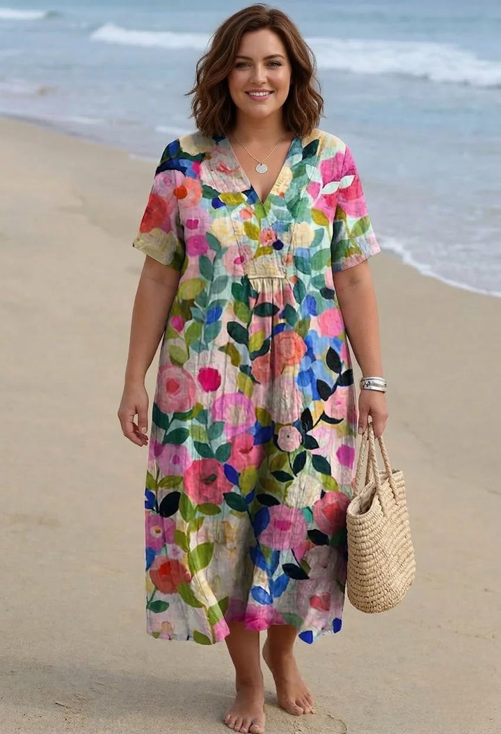 Verity | Floral Midi Dress