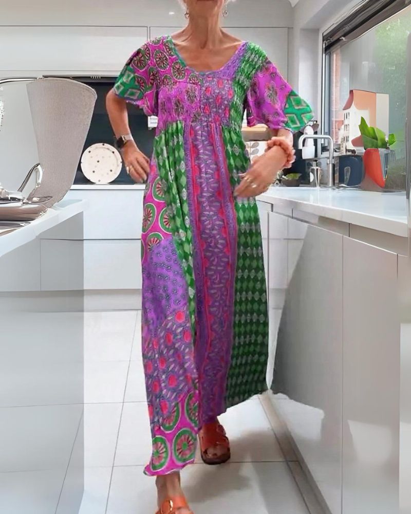 Melania | Colorful Bohemian Dress