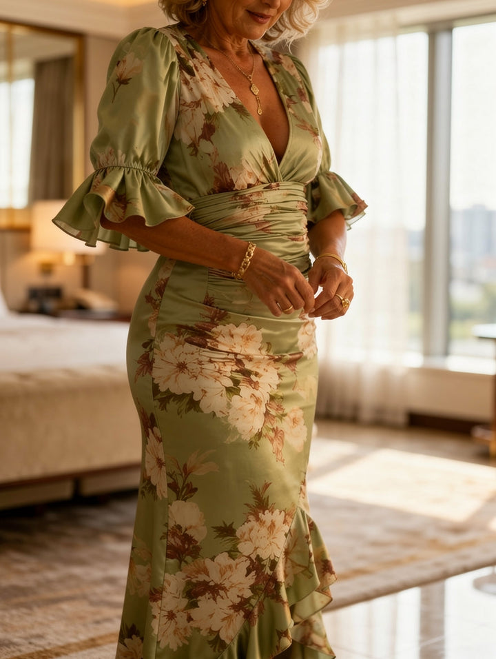 Anastasia Elegant Floral Maxi Dress