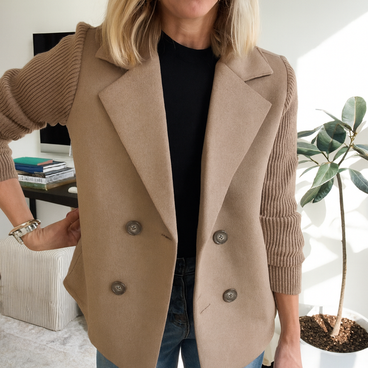 The Avalon | Ribbed Blazer Coat