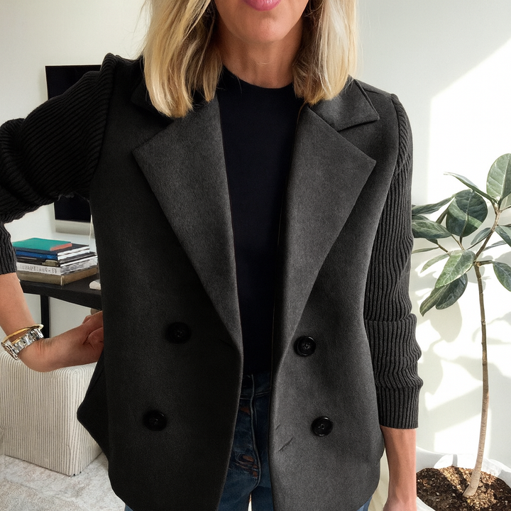 The Avalon | Ribbed Blazer Coat