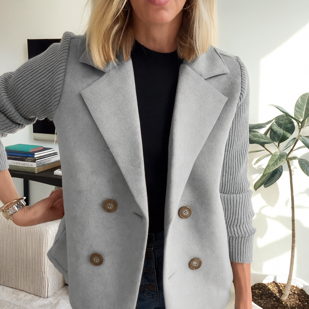 The Avalon | Ribbed Blazer Coat
