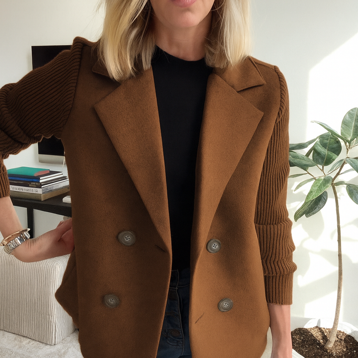 The Avalon | Ribbed Blazer Coat