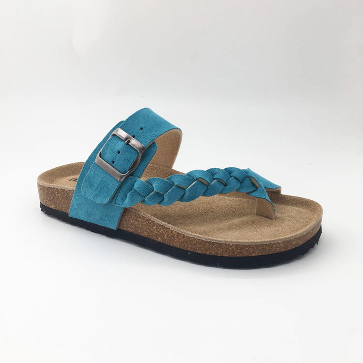 Blush - Braided Toe-Post Orthopaedic Slides