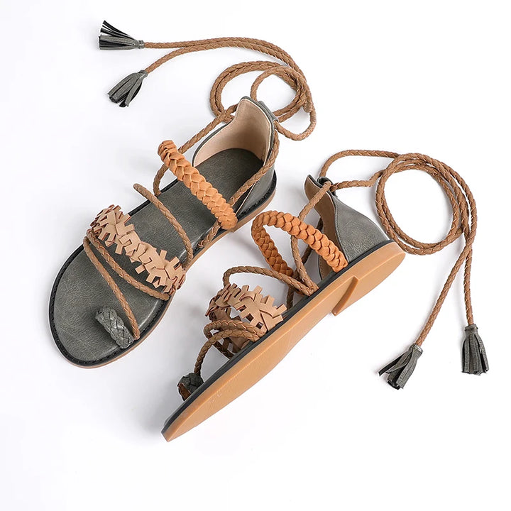 Marrakech Braided Gladiator Boho Sandals