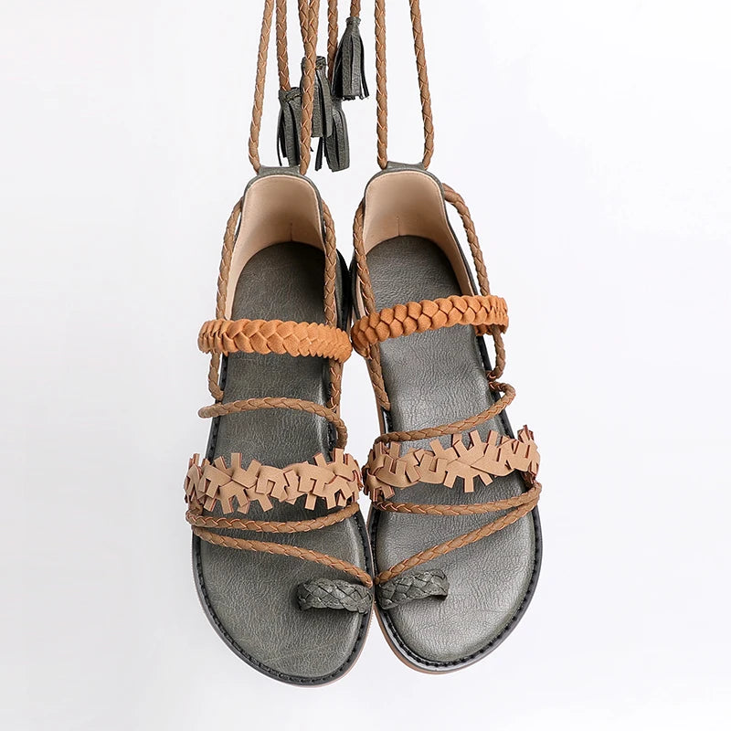 Marrakech Braided Gladiator Boho Sandals