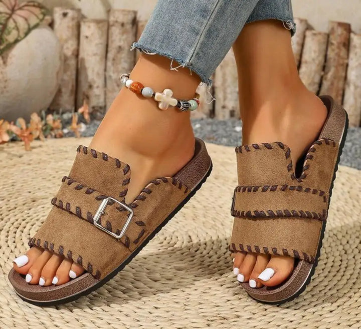 Savannah - Leopard Comfort Slides