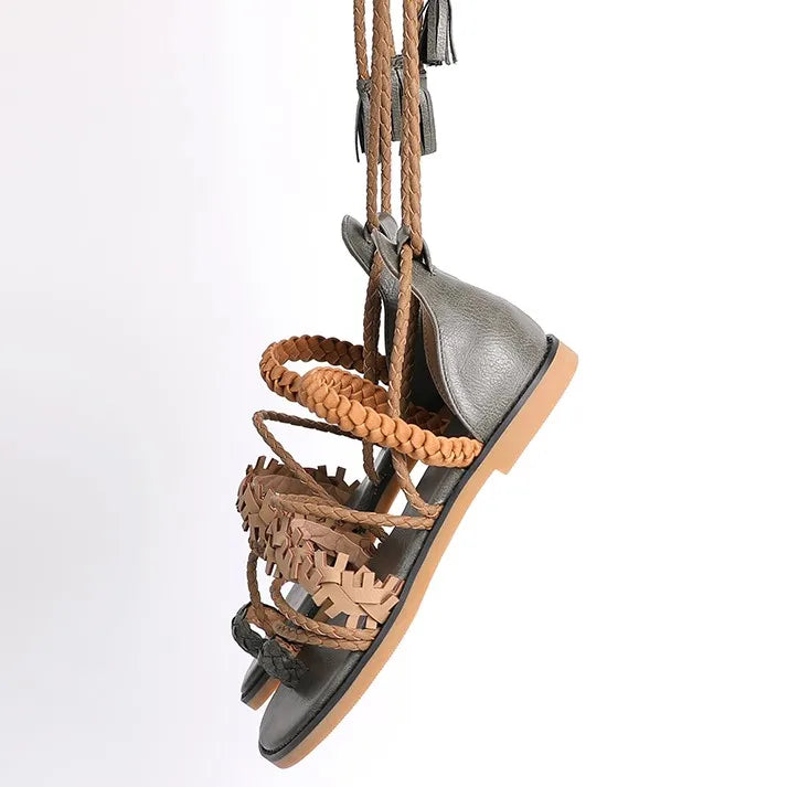 Marrakech Braided Gladiator Boho Sandals