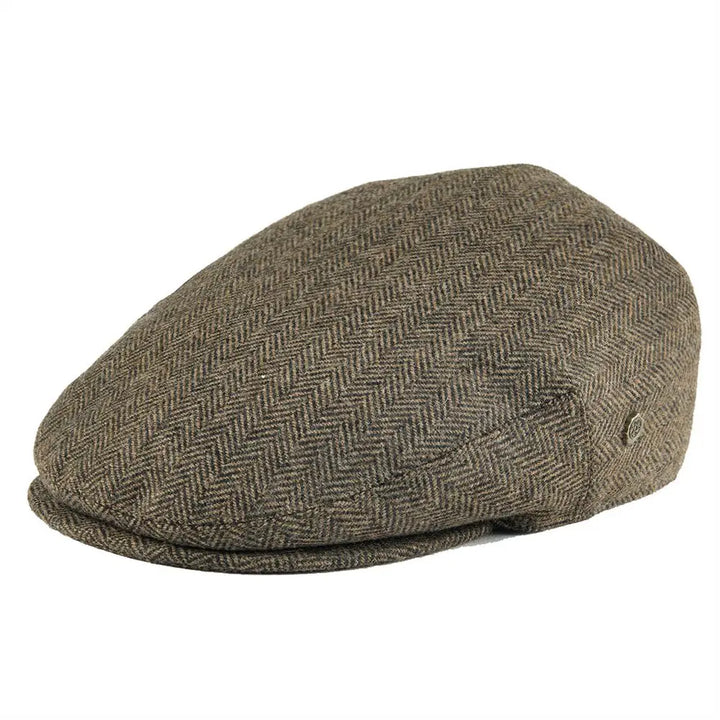 James | Classic Herringbone Stitch Flat Cap