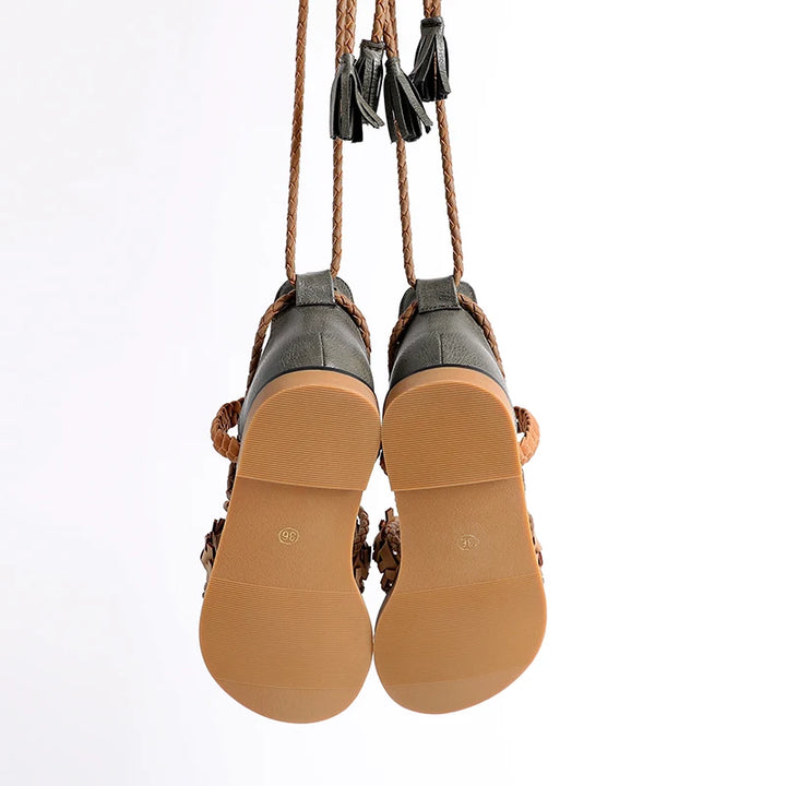 Marrakech Braided Gladiator Boho Sandals