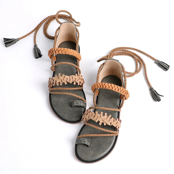 Marrakech Braided Gladiator Boho Sandals