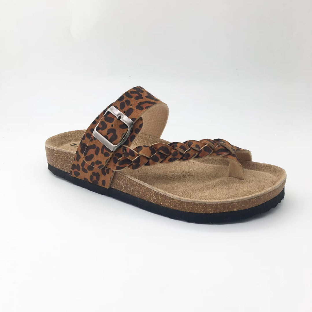 Blush - Braided Toe-Post Orthopaedic Slides