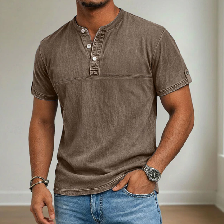 Vaughn | Stand Collar Short Sleeve