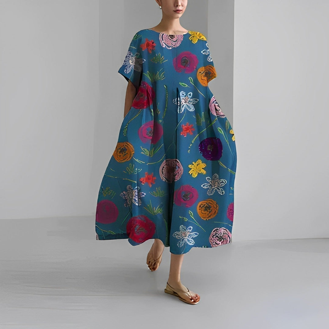 Daisy | Retro Big Swing Loose Maxi Dress