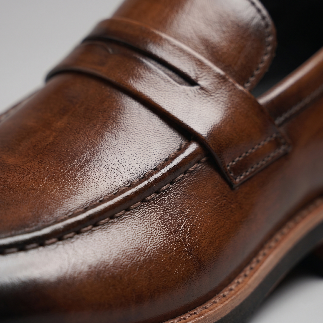 Men's Classic Leather Penny Loafers