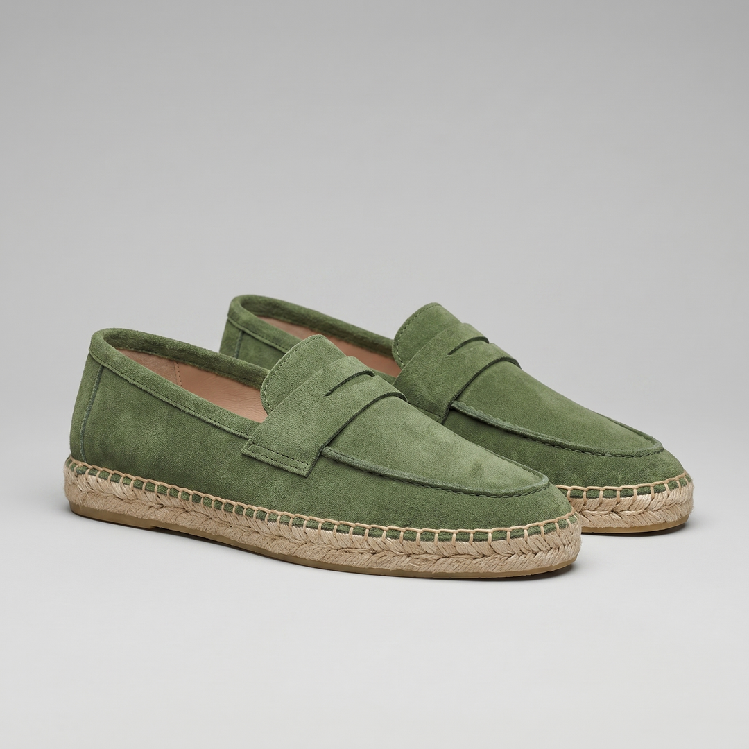 Men's Espadrille Penny Loafers