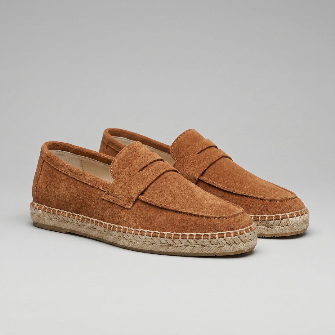 Men's Espadrille Penny Loafers