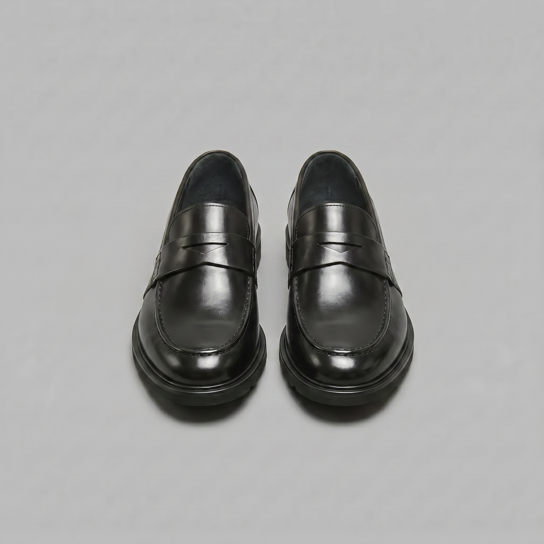Men's Leather-Look Penny Loafers