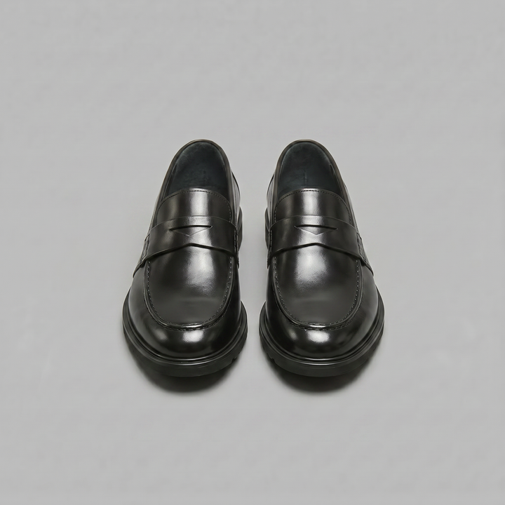 Men's Leather-Look Penny Loafers