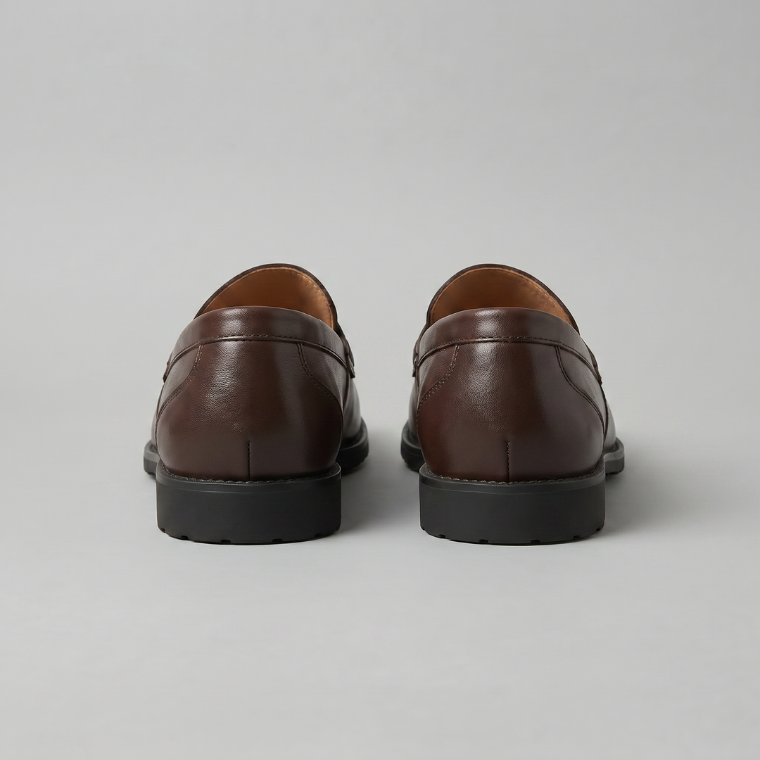 Men's Leather-Look Penny Loafers