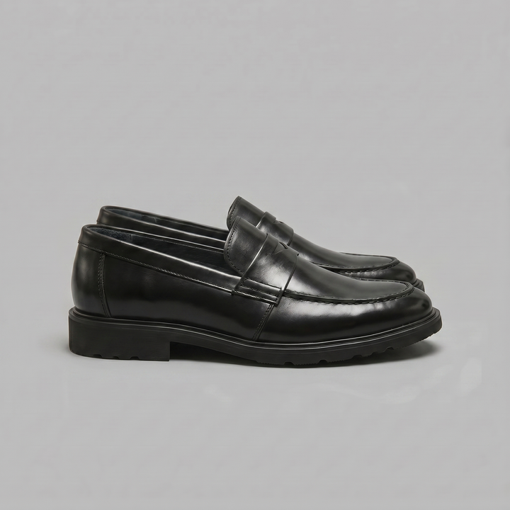 Men's Leather-Look Penny Loafers