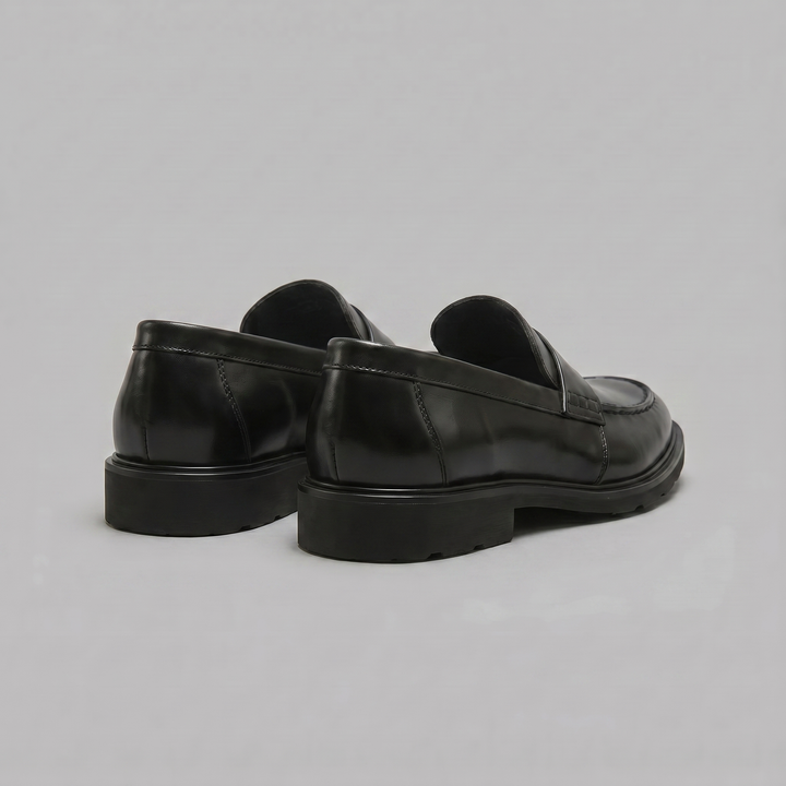 Men's Leather-Look Penny Loafers