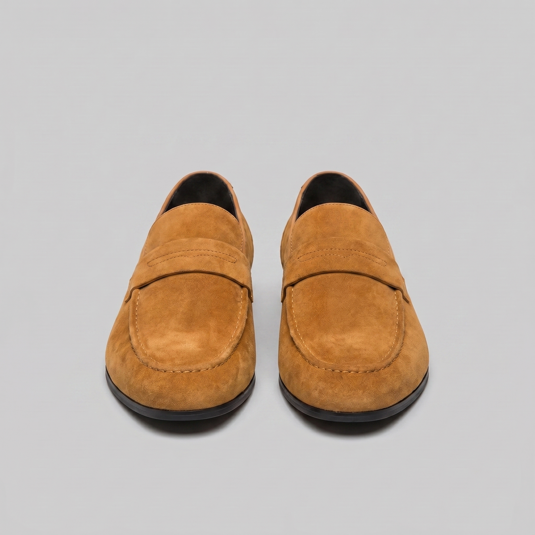 Men's Suede Penny Loafers