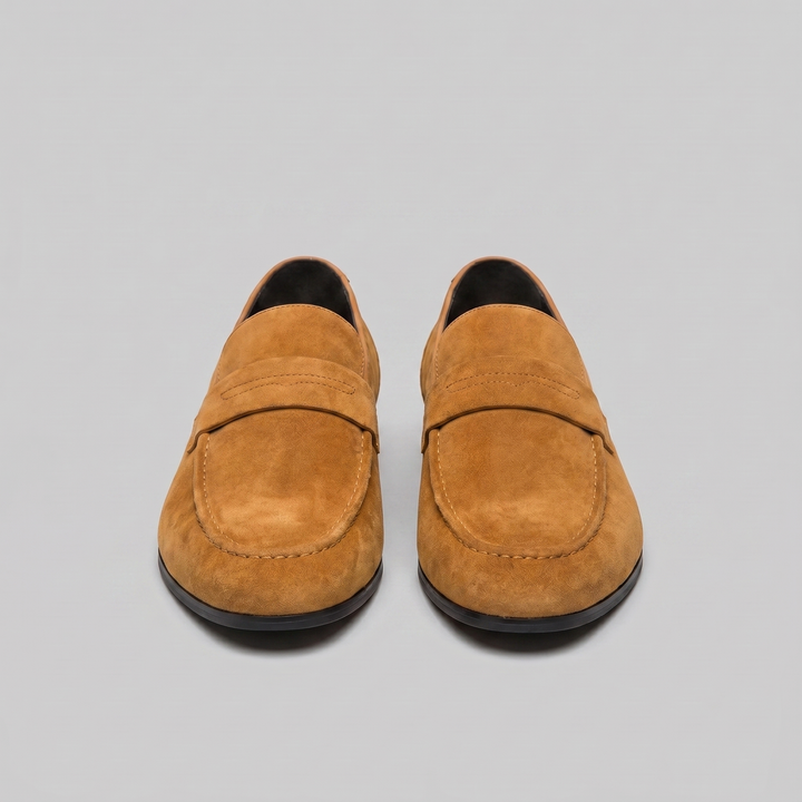 Men's Suede Penny Loafers