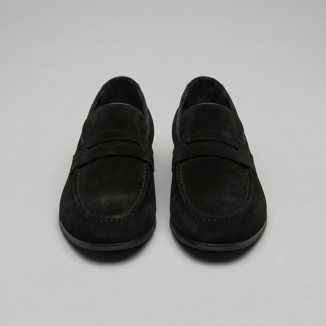 Men's Suede Penny Loafers