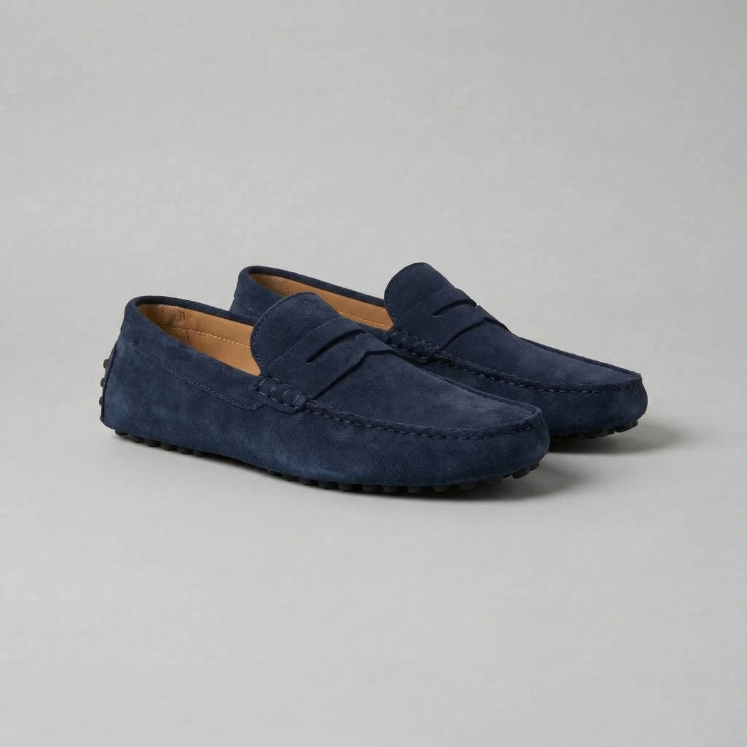Men's Stylish Suede Penny Loafers