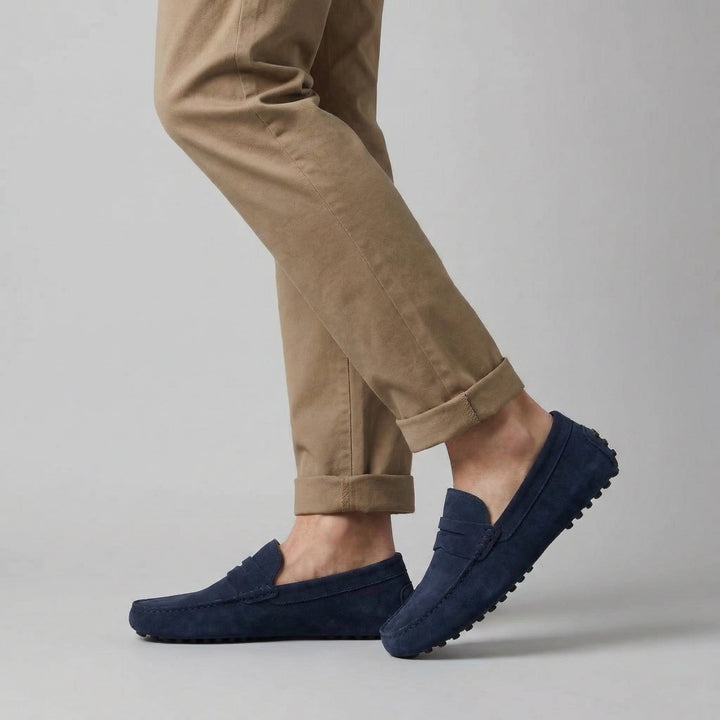 Men's Stylish Suede Penny Loafers