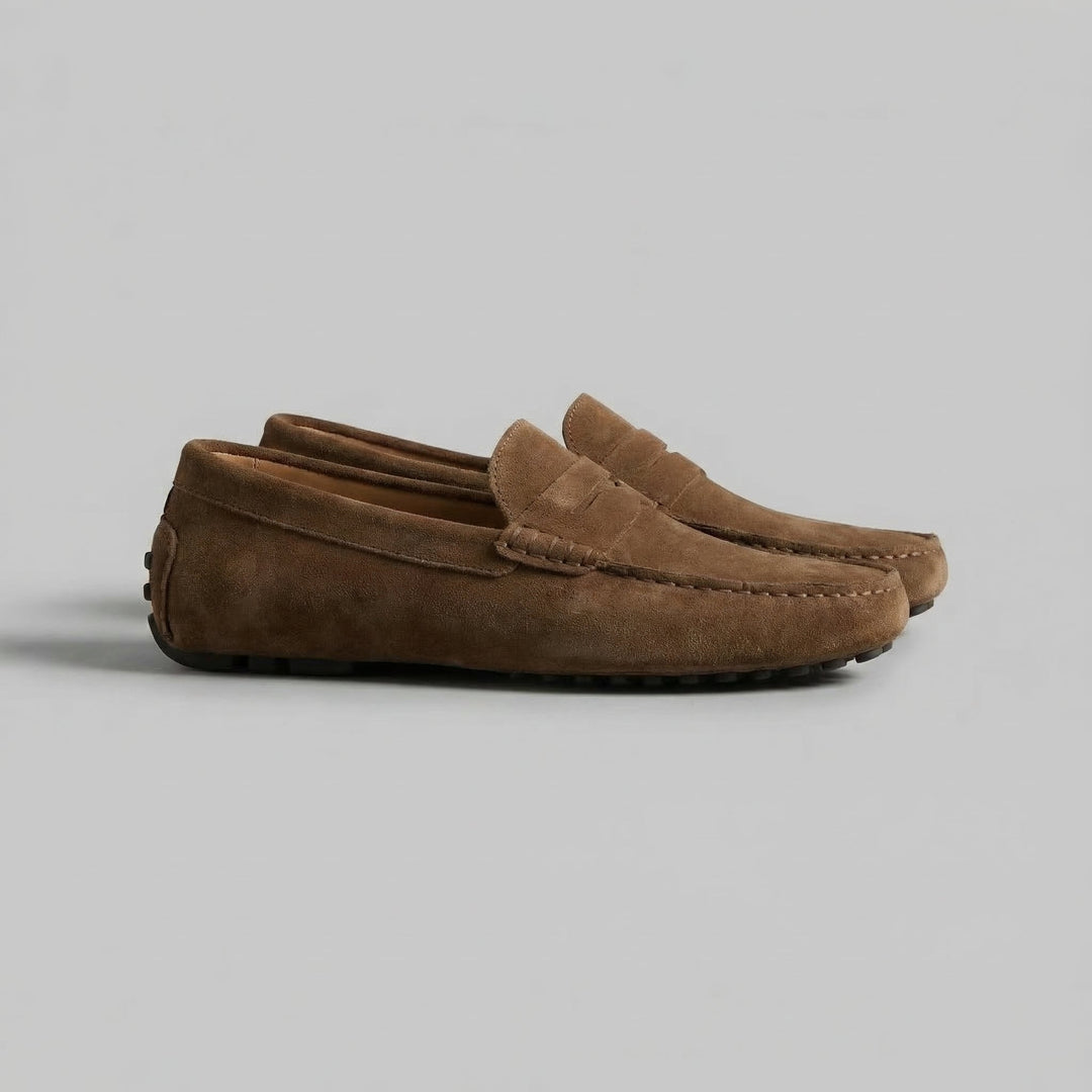 Men's Stylish Suede Penny Loafers