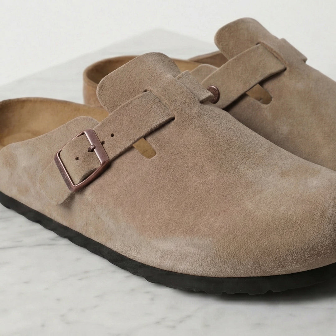 Men's Suede Clogs - Stylish Comfort Loafers