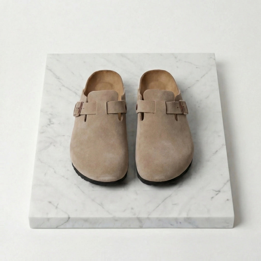 Men's Suede Clogs - Stylish Comfort Loafers