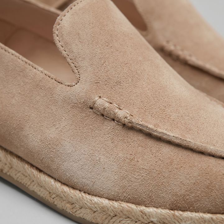 Men's Suede Espadrille Loafers