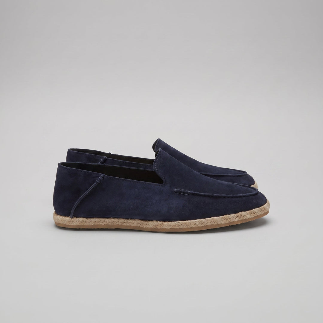 Men's Suede Espadrille Loafers